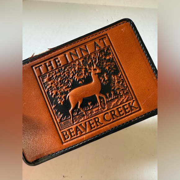 Vintage The Inn At Beaver Creek Leather Luggage Tag Hotel Motel Resort - Picture 4 of 7